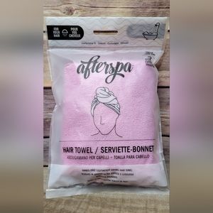 Afterspa Hair Towel Wrap Pink - NEW